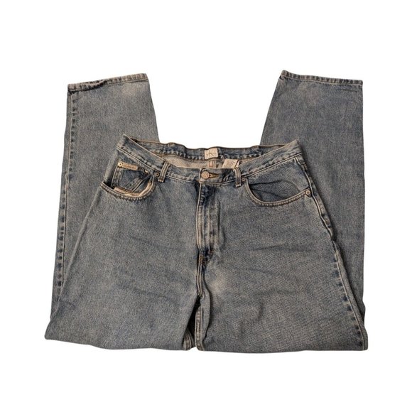 Calvin Klein Jeans Mens 36x32 Straight Leg Denim Pants Light Wash - Picture 8 of 8